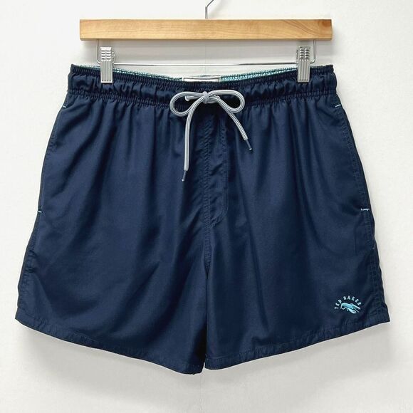 Ted Baker Lined Plankton Swim Shorts 5" Navy Size 3 38 L - Picture 2 of 11